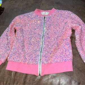 Mika & Rose Hot Pink Sequin Jacket